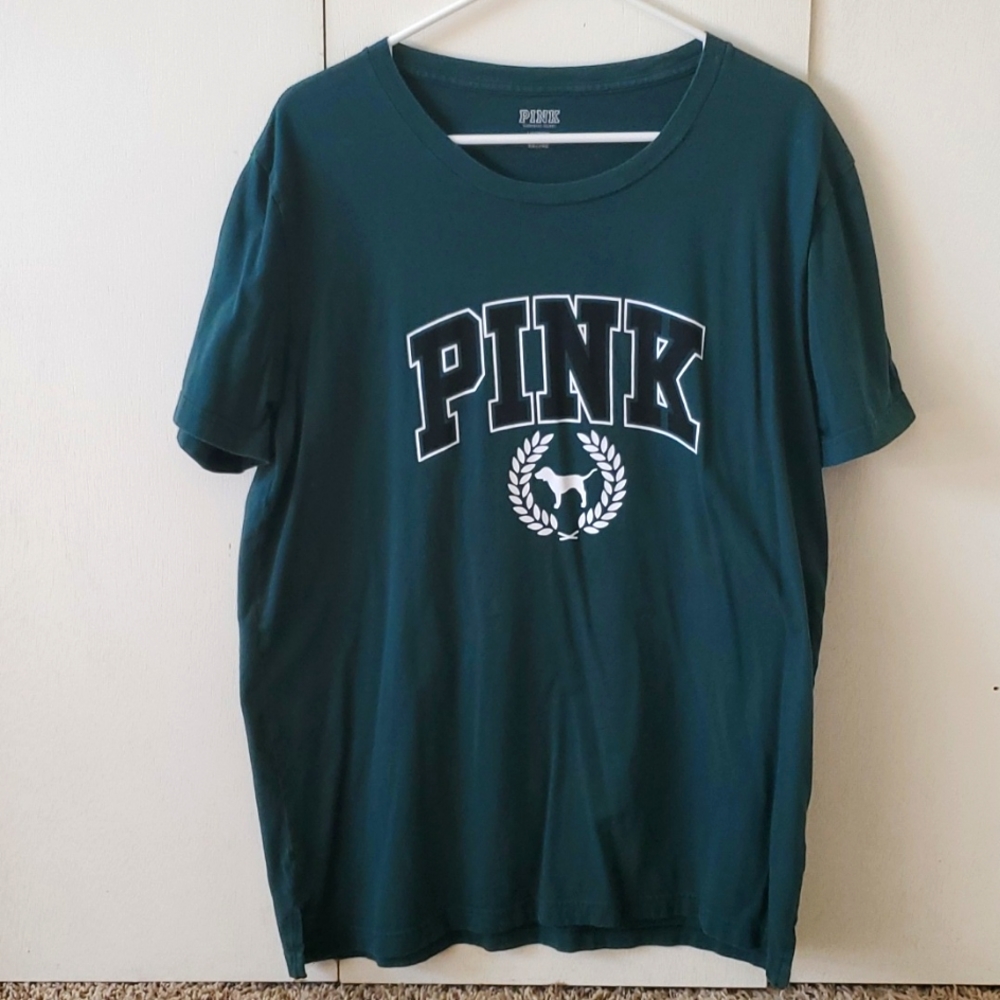 Pink green shirt